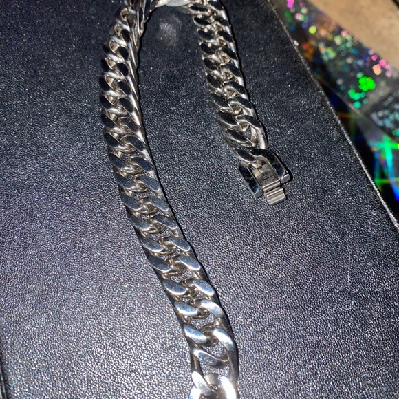 8” SOLID STEEL CURB BRACELET HEAVY DUTY NEW !! - Picture 5 of 5